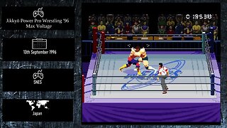 Console Fighting Games of 1996 - Jikkyō Power Pro Wrestling '96 Max Voltage