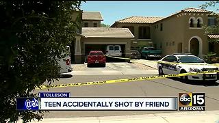 Teenager hospitalized after shot in face by friend