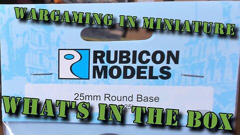 🔴 What's in the Box ☺ Rubicon 25mm Round Bases