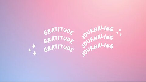 Write Your Gratitude List with Me
