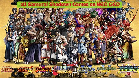 ☢️ SAMURAI SHODOWN 📹 Comparison all NEO GEO Games 🇯🇵 サムライスピリッツ #snk #samuraishodown #shogun
