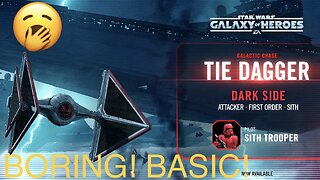 *NEW* Basic, Boring Ship Inbound: Tie Dagger | Sith Trooper Pilot (Random!) | SWGOH