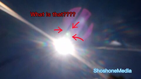 What did I catch on my camera while filming the sun??