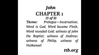 John Chapter 1 (Bible Study) (1 of 3)