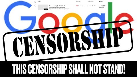 This Censorship Shall Not Stand!