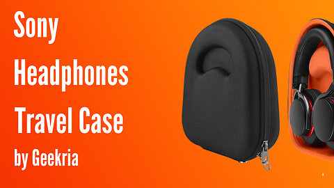 Sony Over-Ear Headphones Travel Case, Hard Shell Headset Carrying Case | Geekria