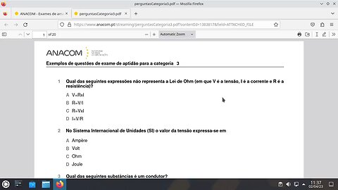 Preparação para o exame de rádio-amador de categoria 3 - Parte 1