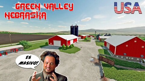 FS22 | 🇺🇸 GREEN VALLEY NEBRASKA 4X | EL MAPA AMERICANO MÁS BESTIA! | PC