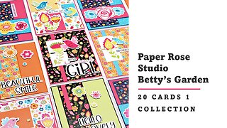 Paper Rose Studio | Betty's Garden | 20 cards 1 collection
