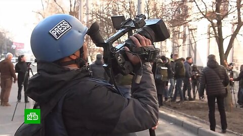 The liberated town of Щастя: Liberated territories of the LPR