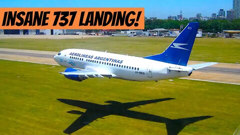 Argentinas Presidential 737-500 Performs Shocking Stunt Approach And Landing At Buenos Aires Airport