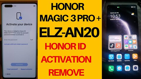 Honor Magic 3 Pro Plus (ELZ-AN20) || Honor id (Activation Lock) Remove || Sigmakey