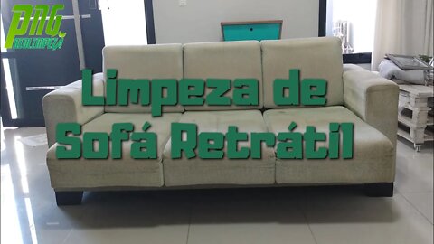 Limpeza de Estofados - Sofa retrátil 3 lugares padrão