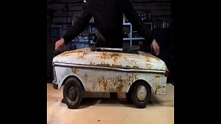Vintage ride on car restoration