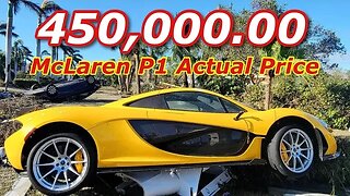 How Much Is The Actual Reserve On The Flooded Copart McLaren P1