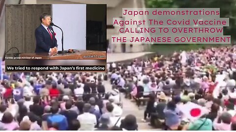 CALLS TO OVERTHROW THE JAPANESE GOVERNMENT - AT COVID VACCINE DEMONSTRATION EVENT