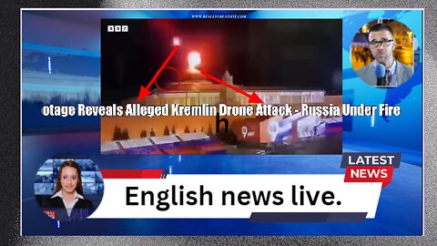 Footage Reveals Alleged Kremlin Drone Attack - Russia Under Fire