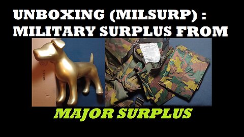 UNBOXING 154: Major Surplus and Survival. Belgian M97 120 Liter Rucksack, Belgian Rain Suit