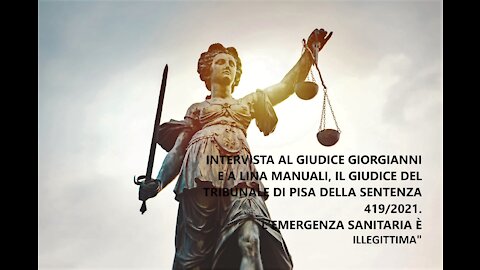La nostra intervista a Giorgianni e a Lina Manuali, il Giudice della famosa sentenza di Pisa