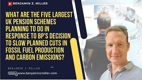What are the five largest UK pension schemes planning to do in response to BP's decision to slow pla