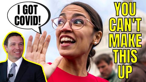 "Vaccinated" AOC Gets COVID After Partying Maskless In Florida | You Can't Make This Up!