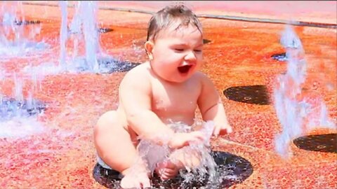 Baby Moments Playing Water😍 - Baby Videos || Just Laugh😂😉
