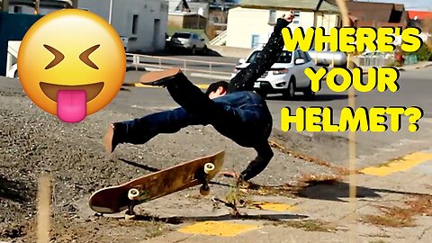 Where's your Helmet Skateboarding Fails - Dirty Donut Ep.1