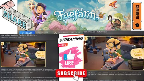 Fae Farm has updates