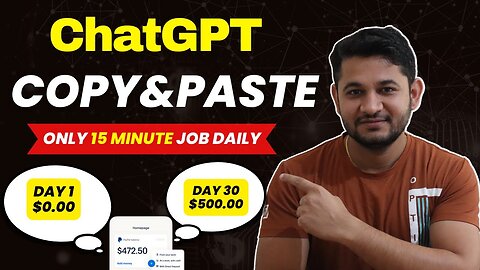 Copy paste work and earn $500/month