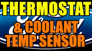 Thermostat & Coolant Temp Sensor - Ford Taurus / Mercury Sable 2000-2007 3.0 L V6