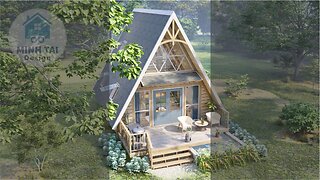 A-frame Cabin House Tour - Tiny Small House Design Ideas - Minh Tai Design 32 Shorts