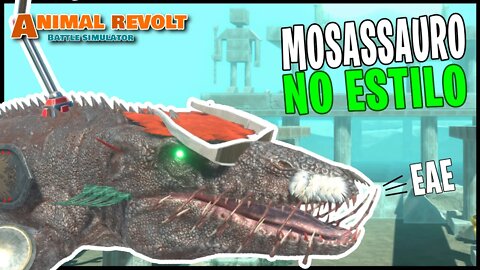 NOVO UPDATE com MOSASSAURO no ARBS! Novo update de Animal Revolt Battle Simulator