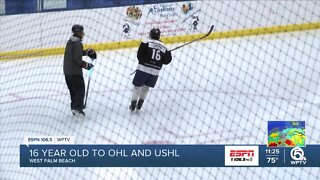 Local 16-year-old drafted in two hockey leagues