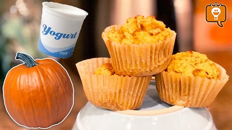 2-Minute Pumpkin Yogurt Muffins Recipe! How-To Make Gluten Free Muffins
