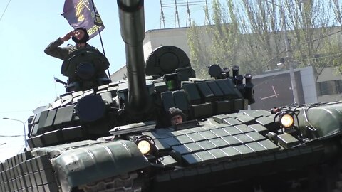 Anti Ukraine DPR Forces Display Military Equipment For Parade Rehearsal