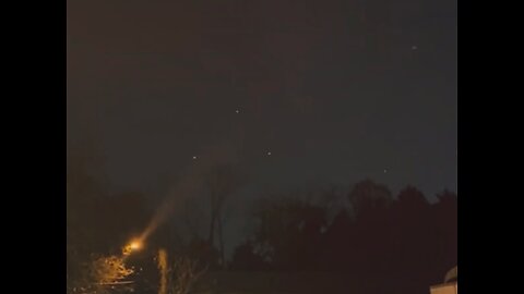 Unknown Lights over Richmond, Virginia