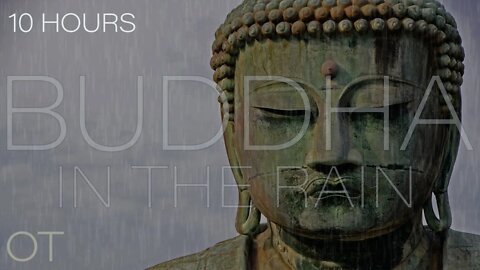 Relaxing Rain Sounds For Sleeping/ Relaxation/ Studying | BUDDHA IN THE RAIN | 10 hours | NO THUNDER