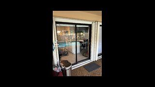 Sliding glass door repair; roller replacement and track refurbishing, in Coral Springs, Fl.