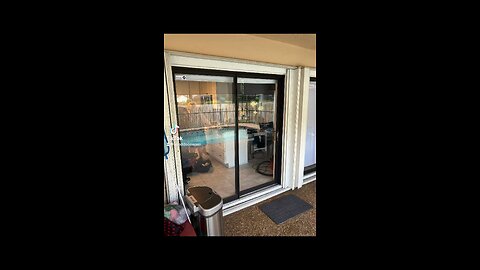 Sliding glass door repair; roller replacement and track refurbishing, in Coral Springs, Fl.