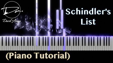 Schindler's List Theme (John Williams) | Piano Tutorial | David Anaya