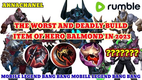 THE WORST AND DEADLY BUILD ITEM OF HERO BALMOND IN 2023