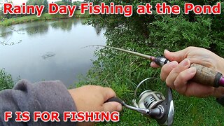 Rainy Day Fishing at the Pond