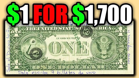 RARE UNIQUE $1 DOLLAR BILLS YOU SHOULD LOOK FOR THAT ARE WORTH MONEY!