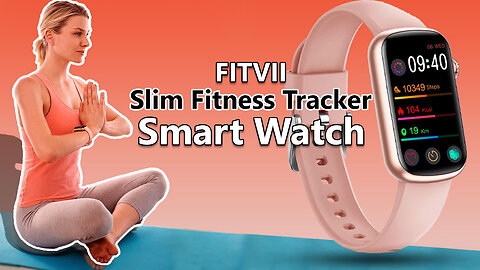 FITVII Slim Fitness Tracker with Blood Oxygen and Smart Watches