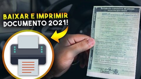 Como BAIXAR e IMPRIMIR DOCUMENTO 2021 DO SEU VEÍCULO pelo PC ou CELULAR