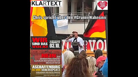 Chris aus Darmstadt spricht am #TagDerDeutschenEinheit über den #GrünenWahnsinn