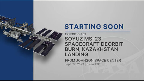 Soyuz MS-23 Spacecraft Deorbit Burn,kazakhstan landing