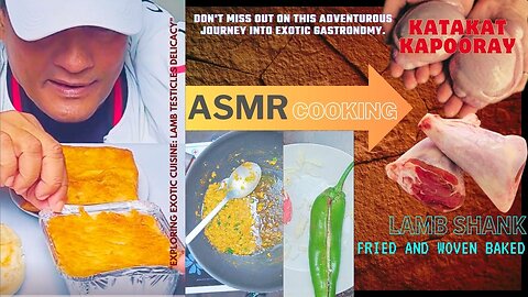 Tantalizing Tastes: ASMR Spicy Lamb Testicles Adventure #Delicious Fried & Oven Baked