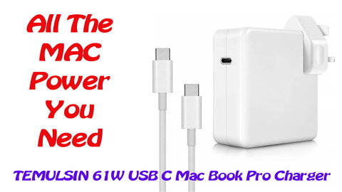 TEMULSIN 61W USB C Mac Book Pro Charger