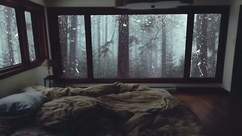 Chuva na Janela em Quarto Aconchegante / Relaxar e Dormir